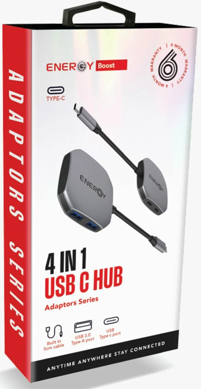 Energy 4 In 1 USB C Hub